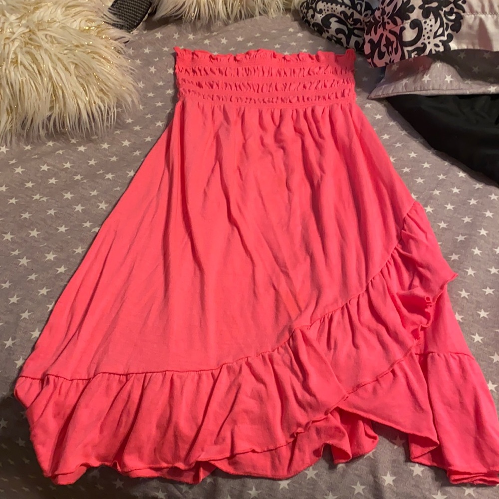 Pink beach cover up
